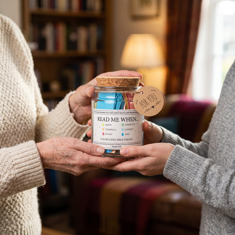 One woman handing the jar to another